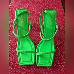 ALDO Women's Green Strappy Sandals